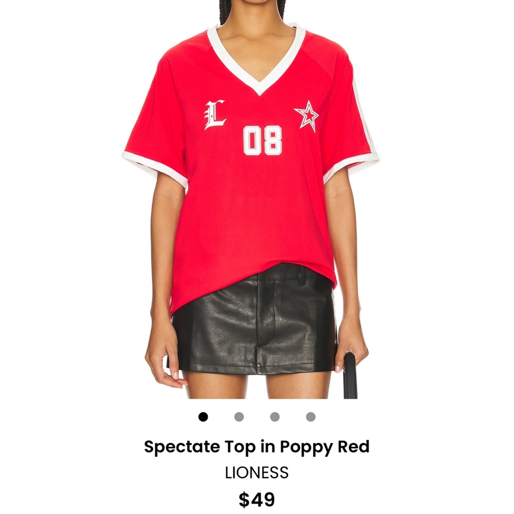 Lioness Women’s Jersey in Poppy Red (Worn twice)